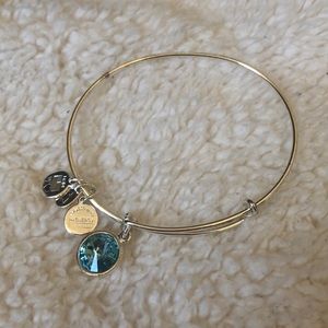 ALEX AND ANI MARCH BIRTHSTONE AQUAMARINE BRACELET